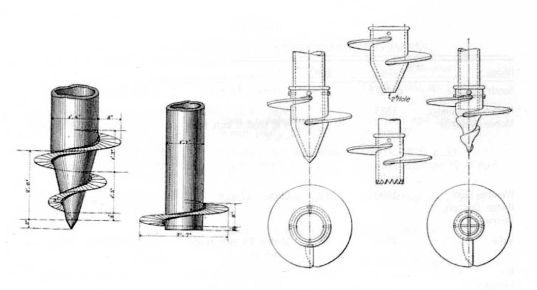 screw pile drawings